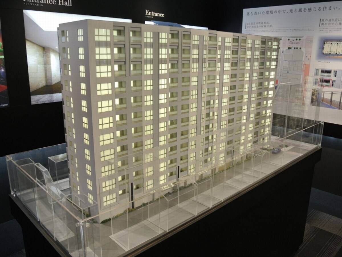 プラウド東京八丁堀の完成予想模型