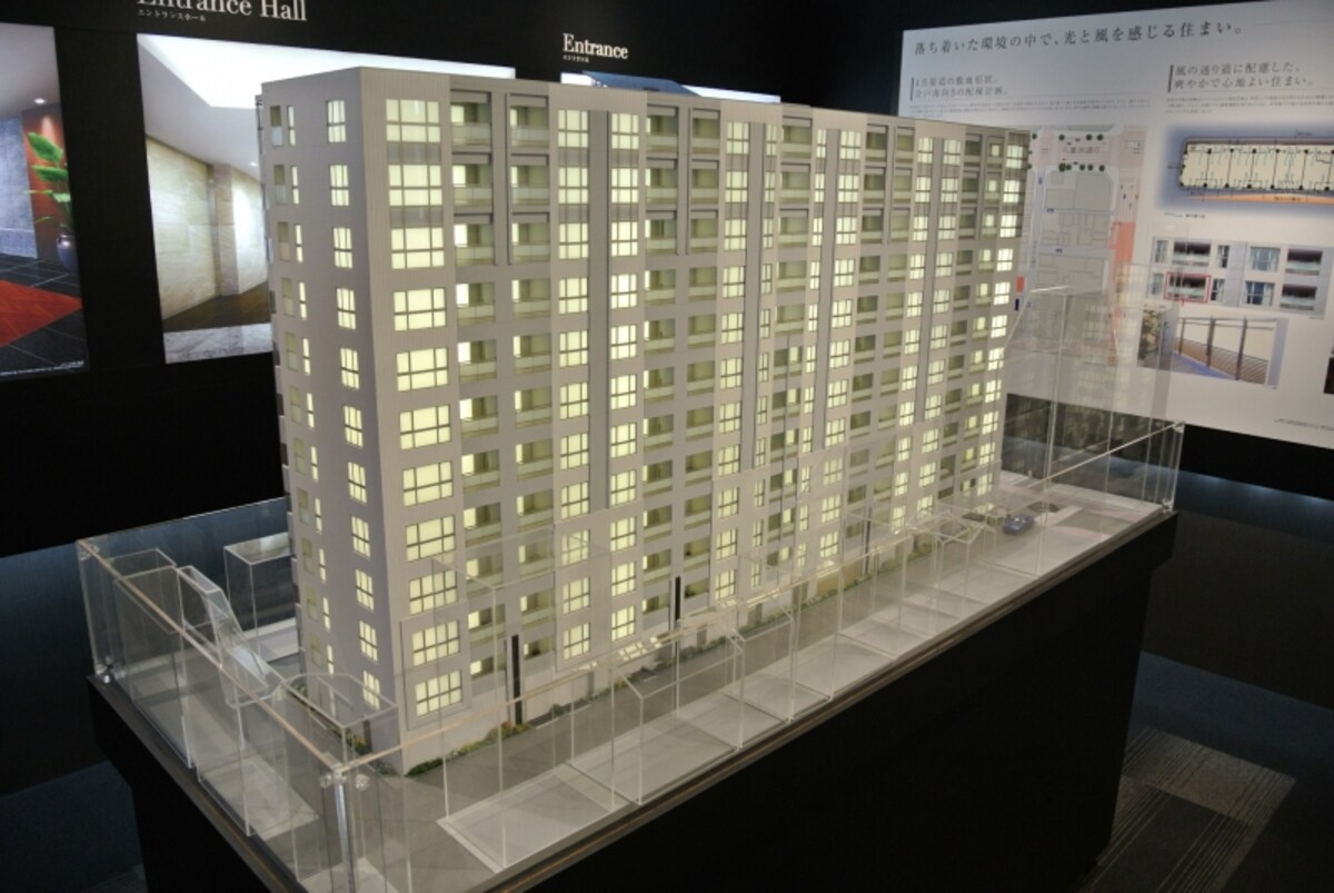 プラウド東京八丁堀の完成予想模型