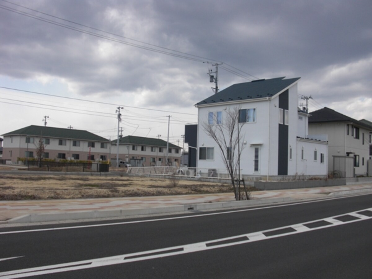 再建された住宅