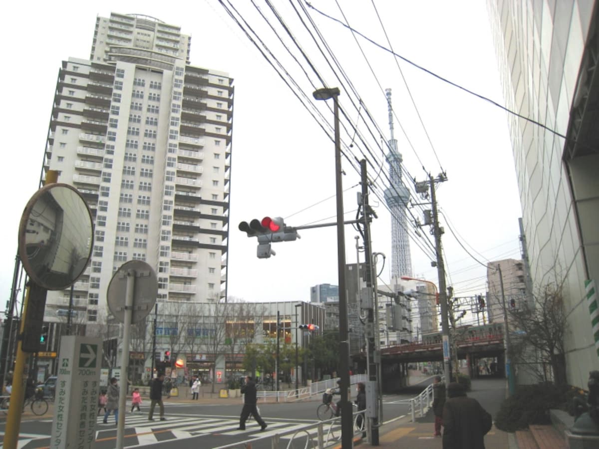 東武線曳舟駅近く