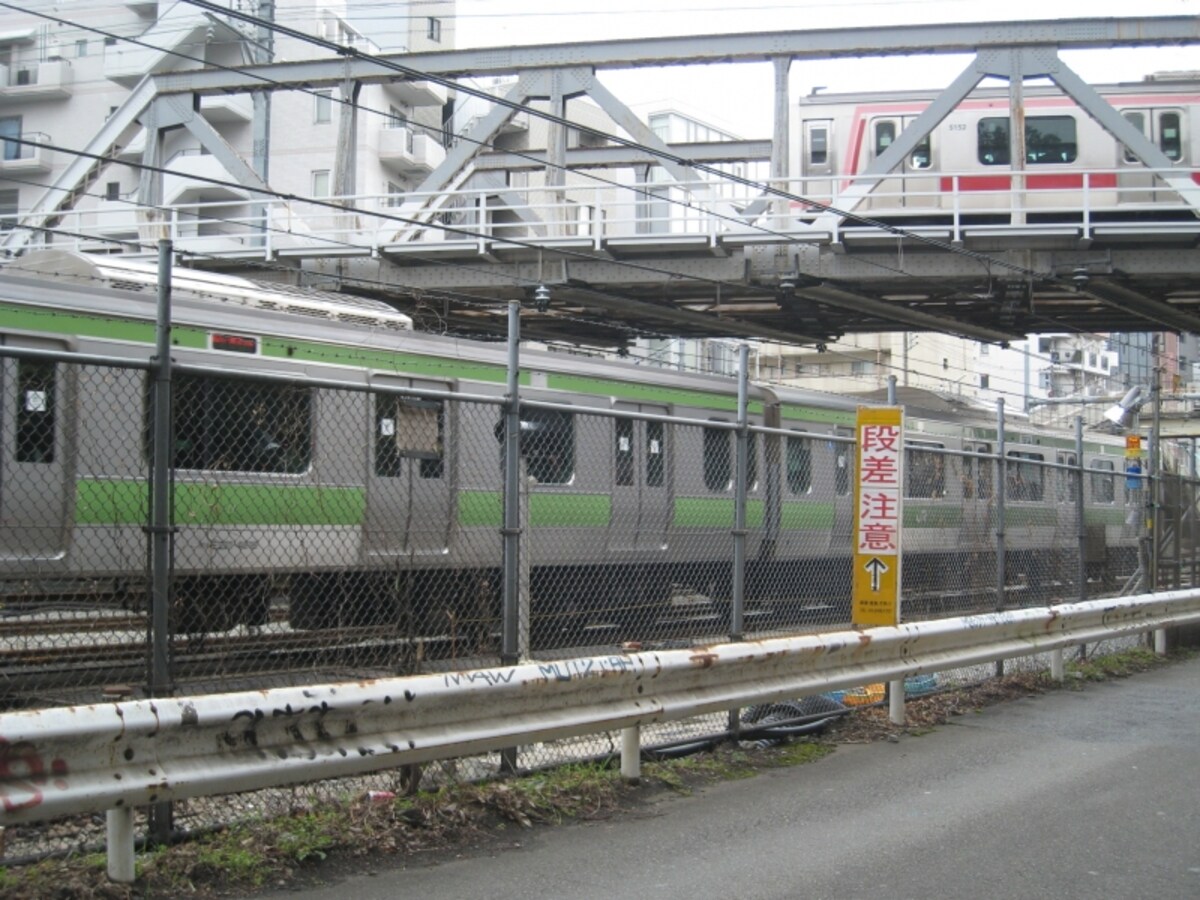 東横線とJRの高架