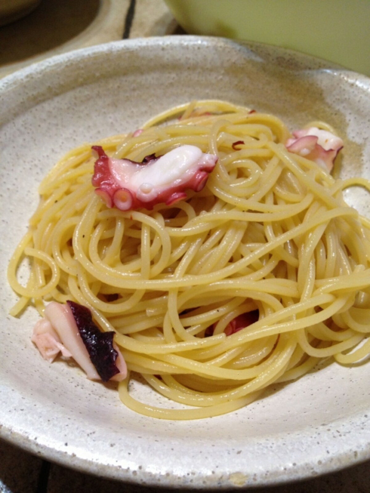たこのペペロンチーノ