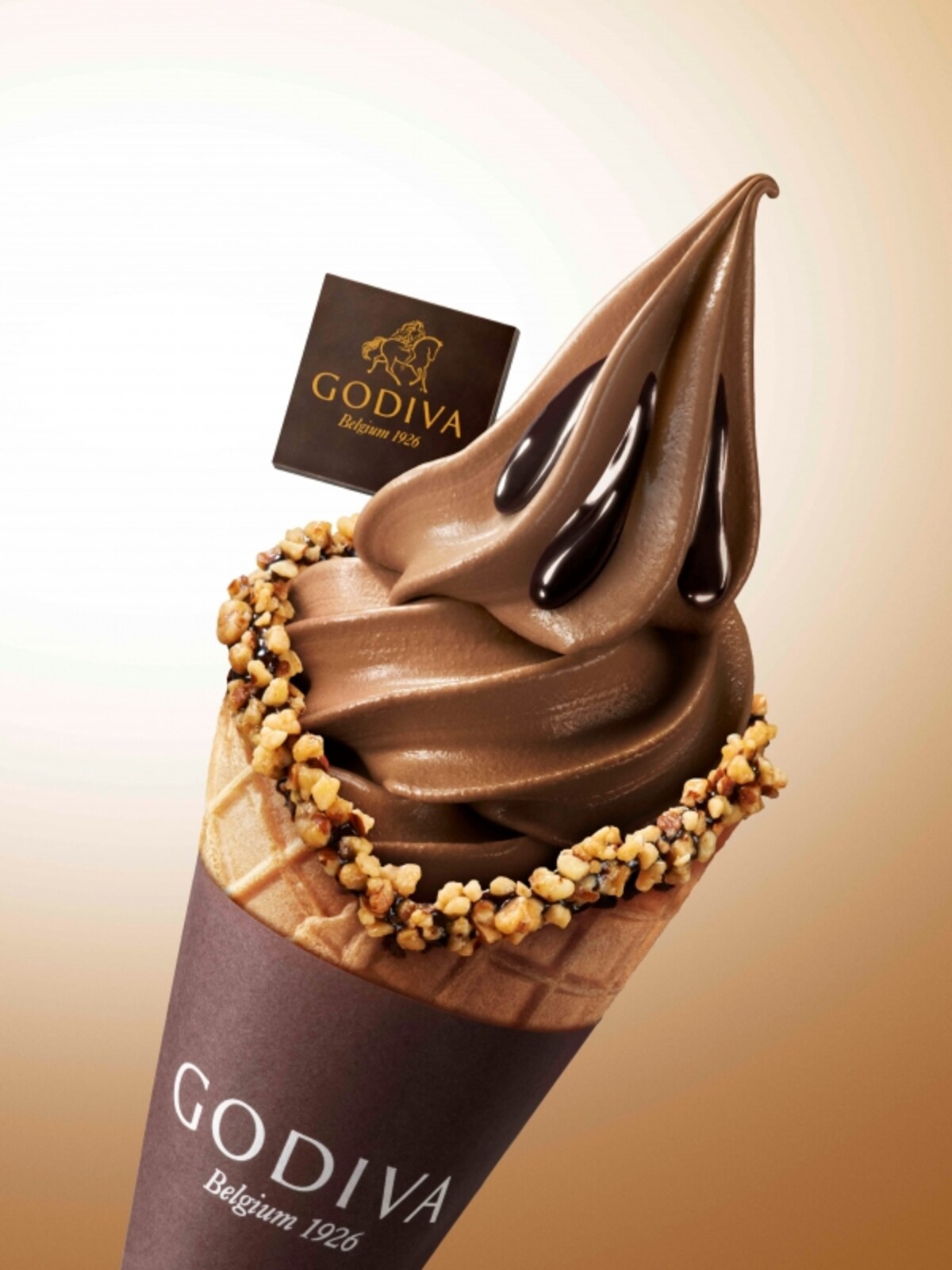 ゴディバソフトクリームダブルチョコレート　490円（税込）