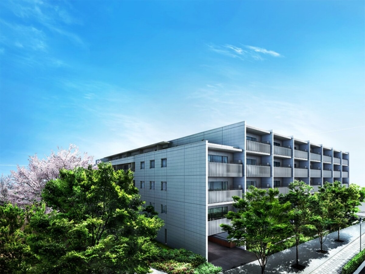 外観完成予想CG　（※計画段階の図面を基に描き起こしたもので、実際とは異なります）