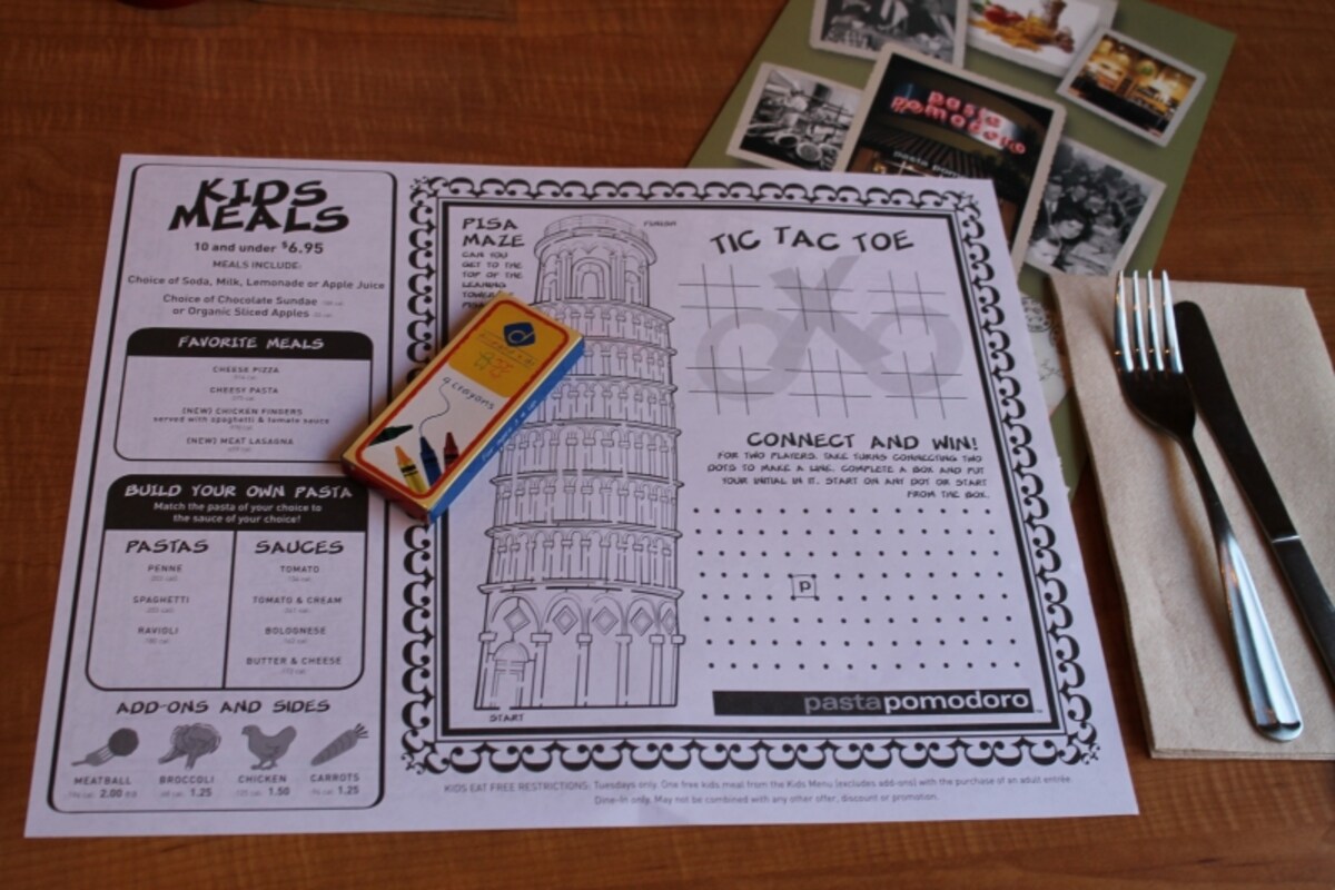 kids menu