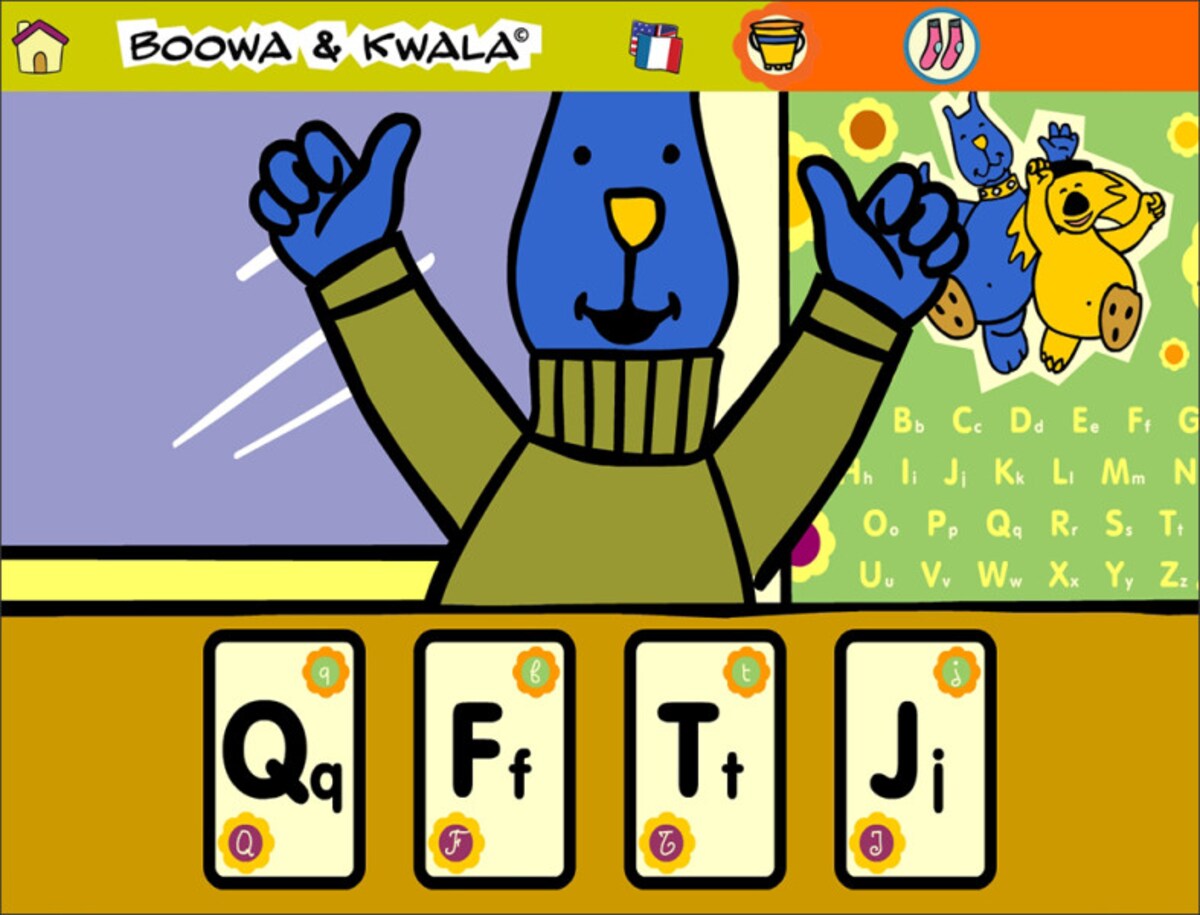 アルファベットゲーム無料 UpToTen "Alphabet Flash Cards"