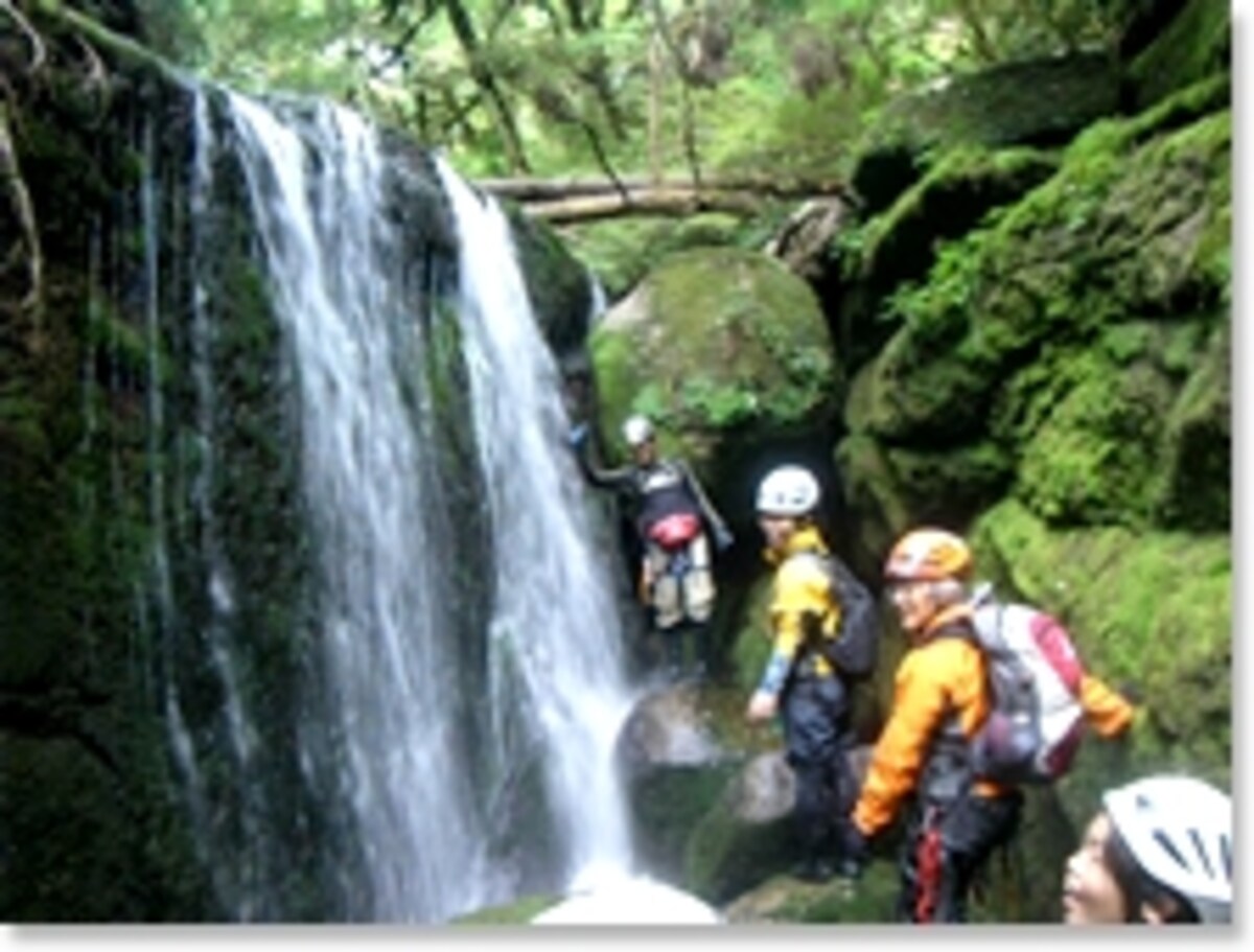 屋久島で沢登り体験