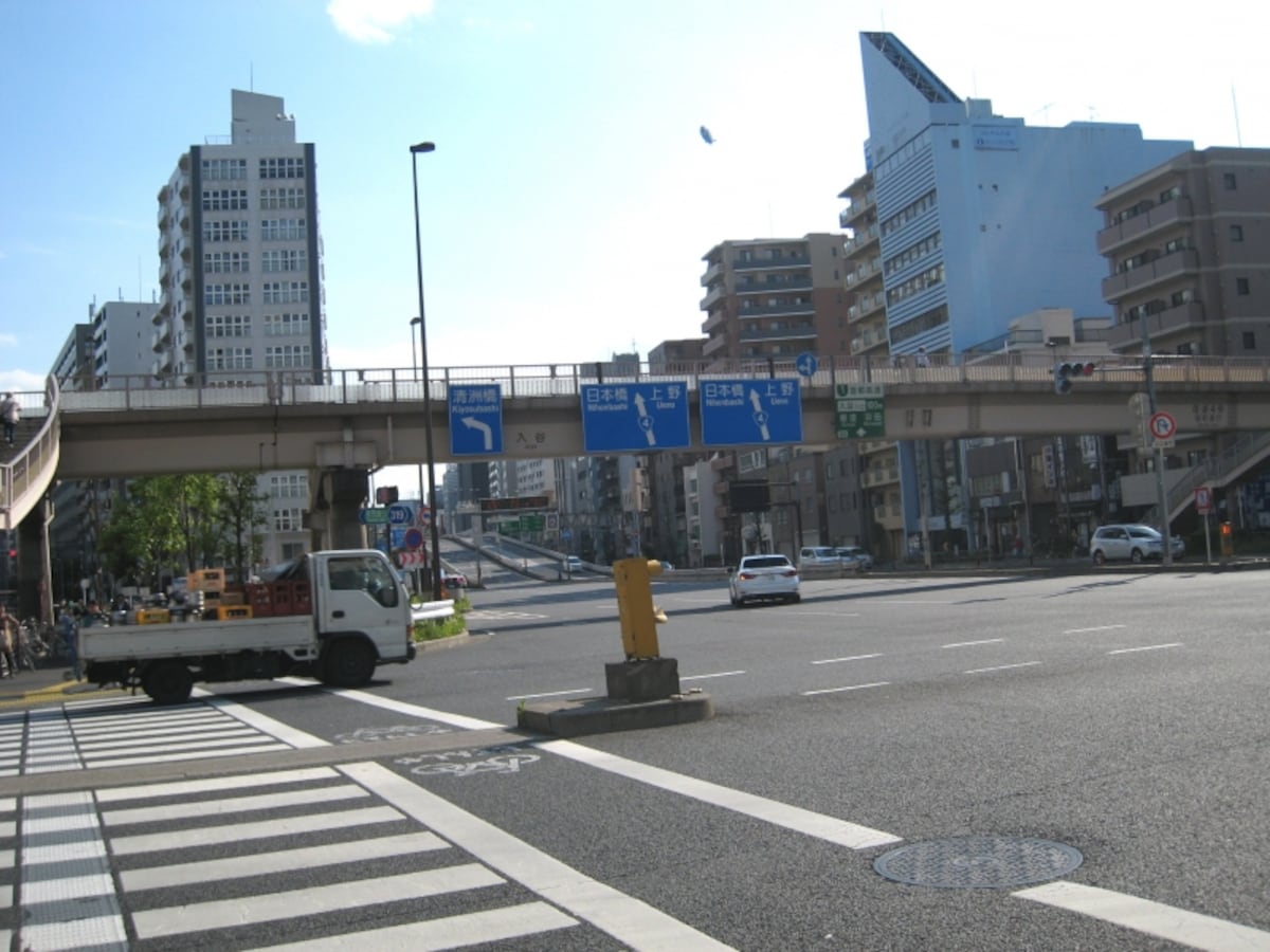 昭和通りと言問通り交差点