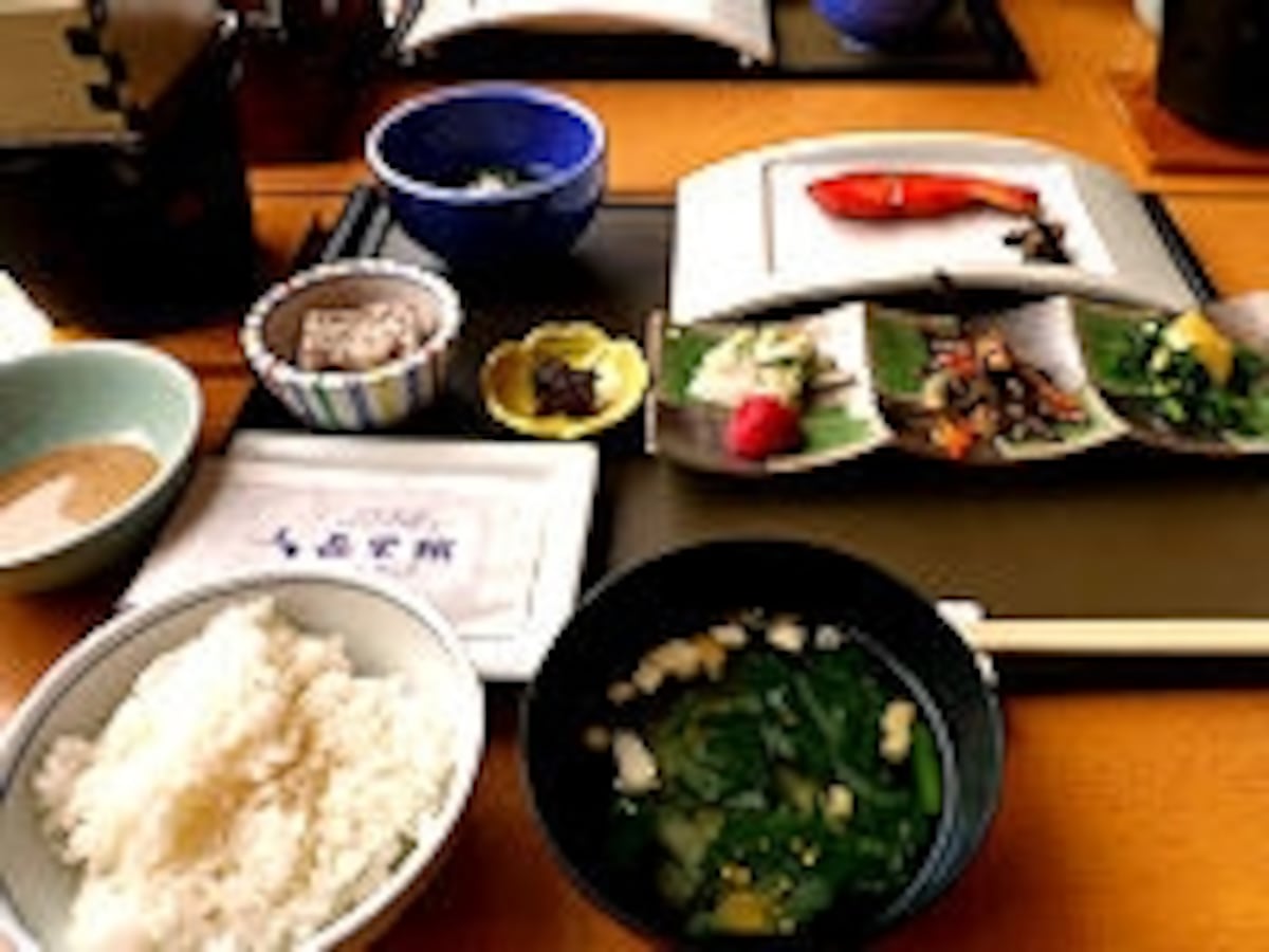 鴬宿温泉長栄館朝食
