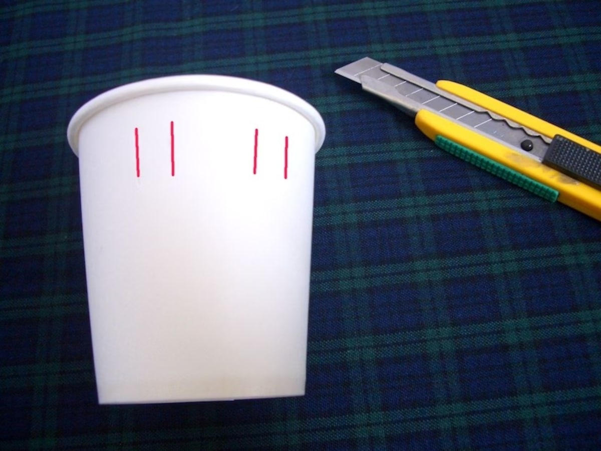 切り込みを入れる