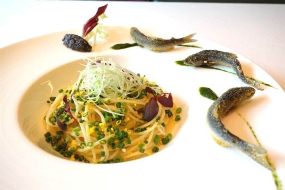 稚鮎のパスタ