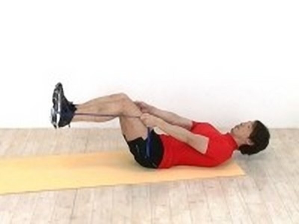 チューブトレーニング,腹筋,下腹,エクササイズ,ウォーキング,ストレッチ,メタボ