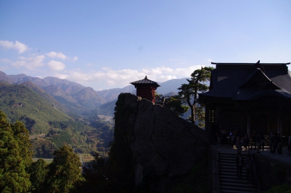 山寺の景色