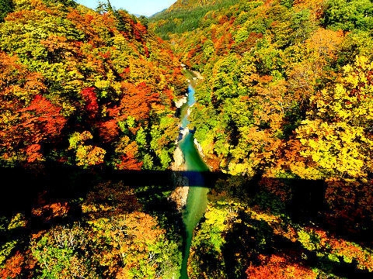 小安峡の紅葉