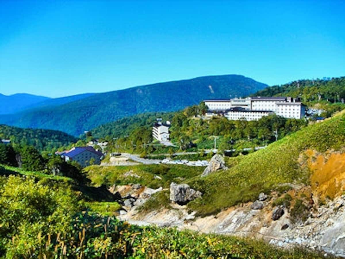 万座温泉中心部