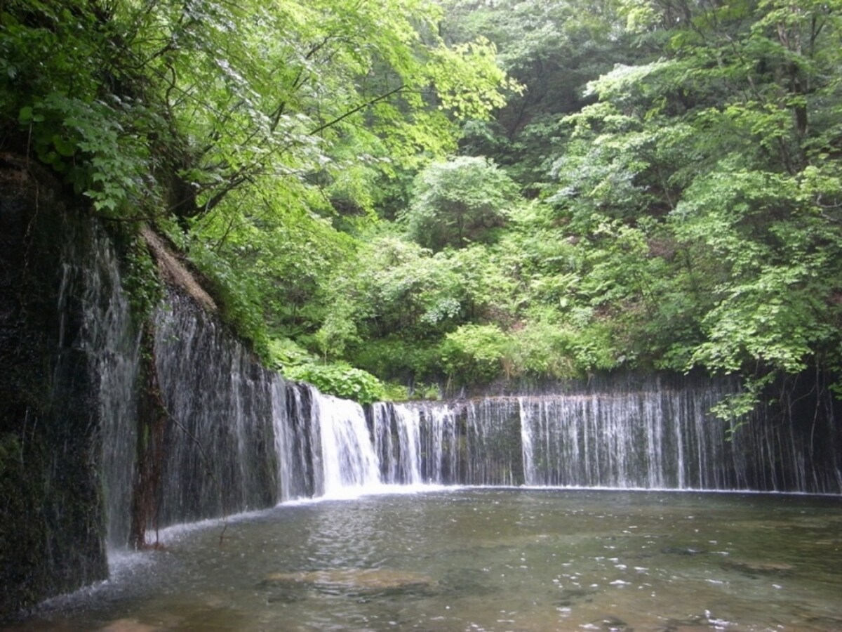 軽井沢の「白糸の滝」