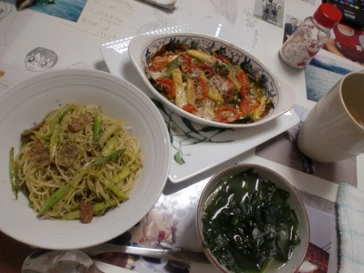 バジルパスタ　