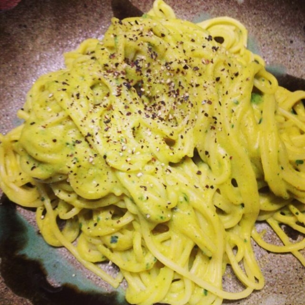 かぼち＆ゃ豆乳のクリームパスタ　