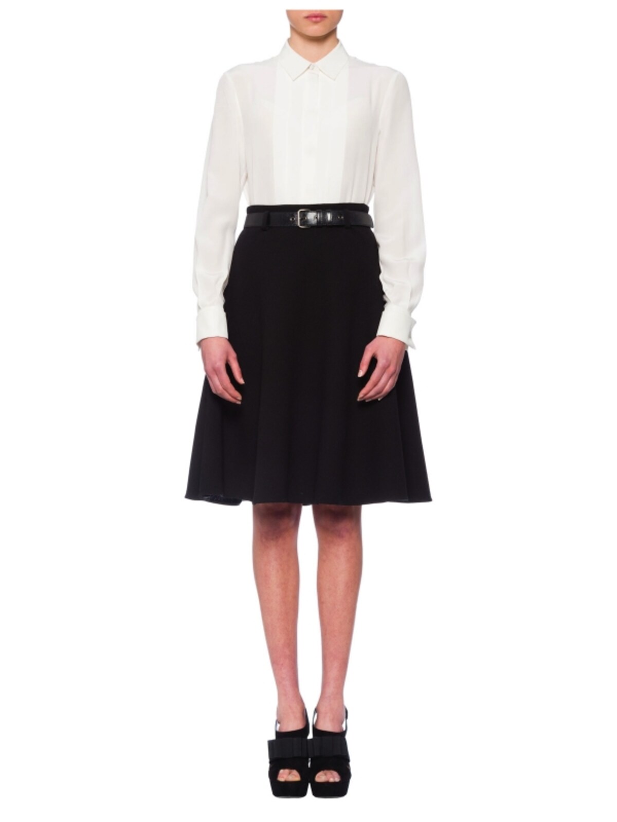 Miu Miu／Crepe de chine boxy blouse
