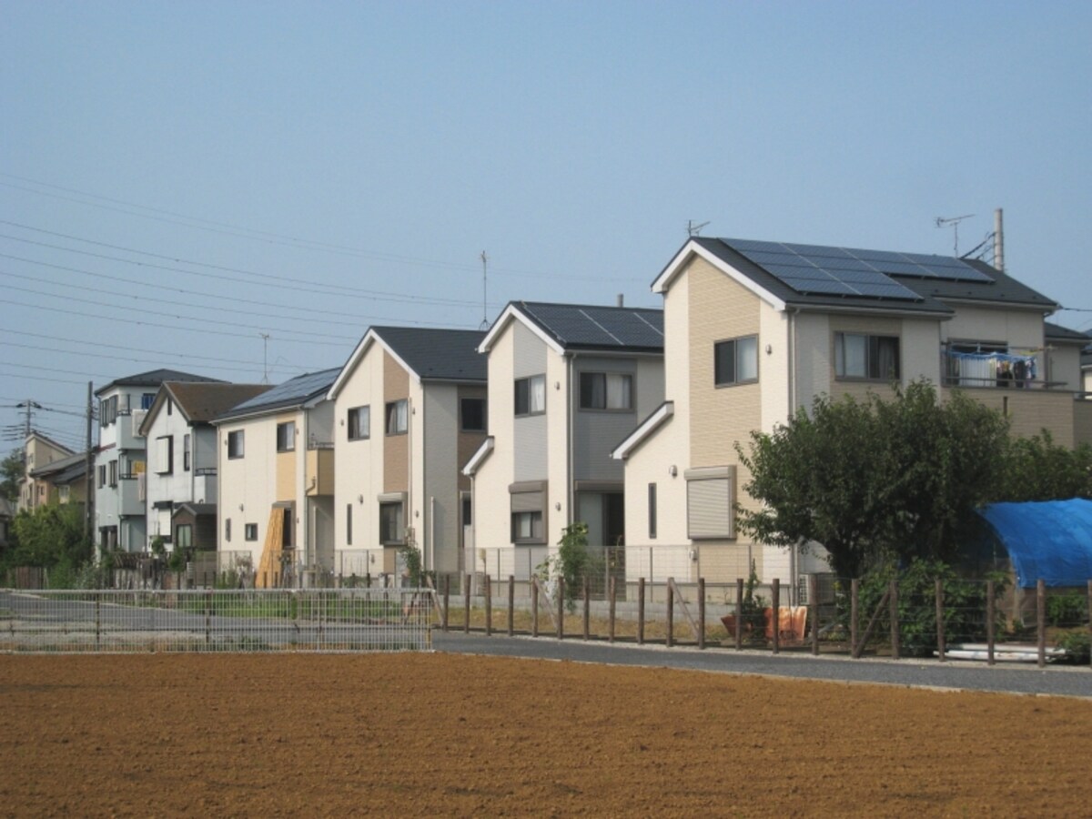 一戸建てと造成地