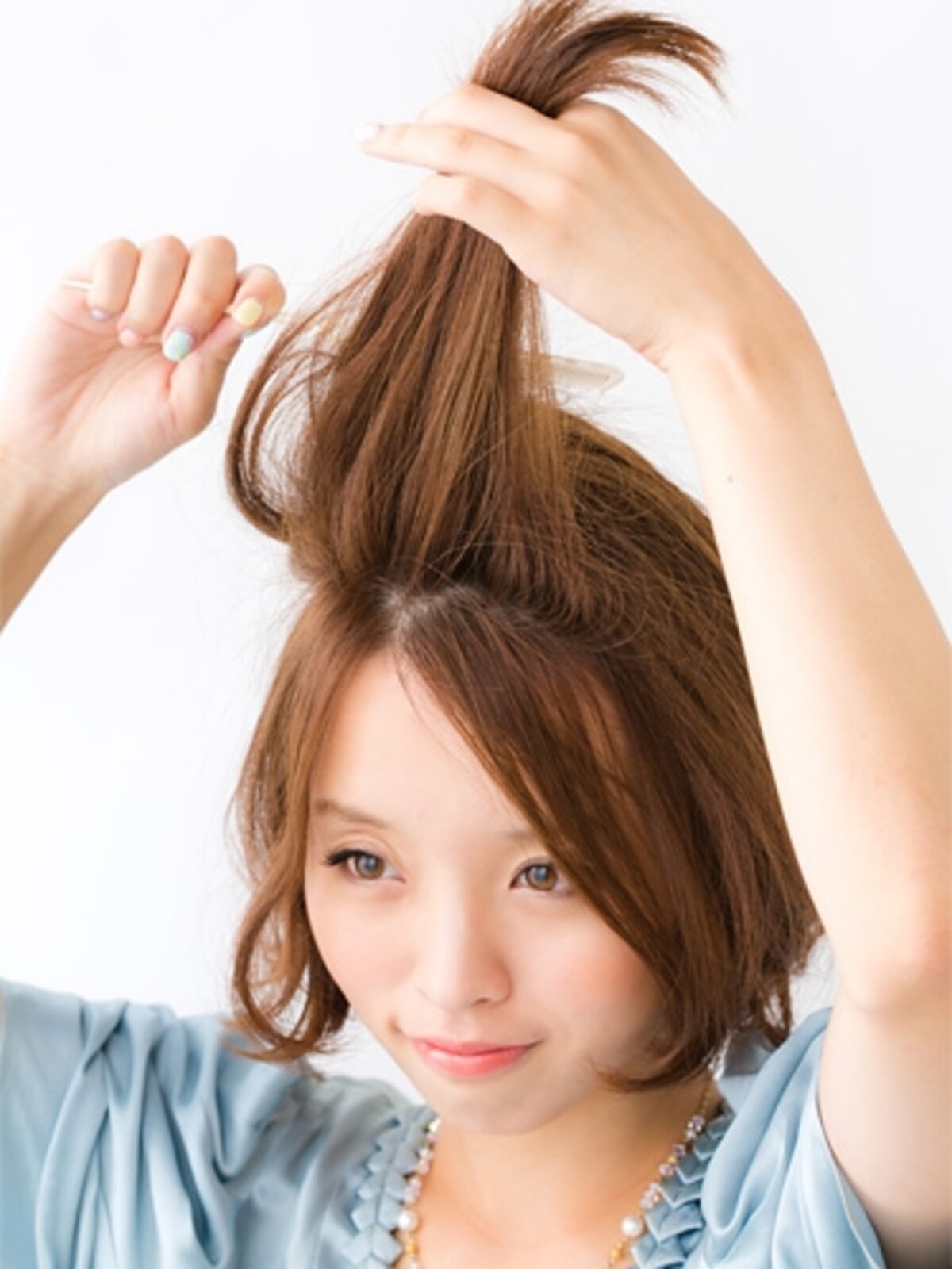 逆毛を立てる