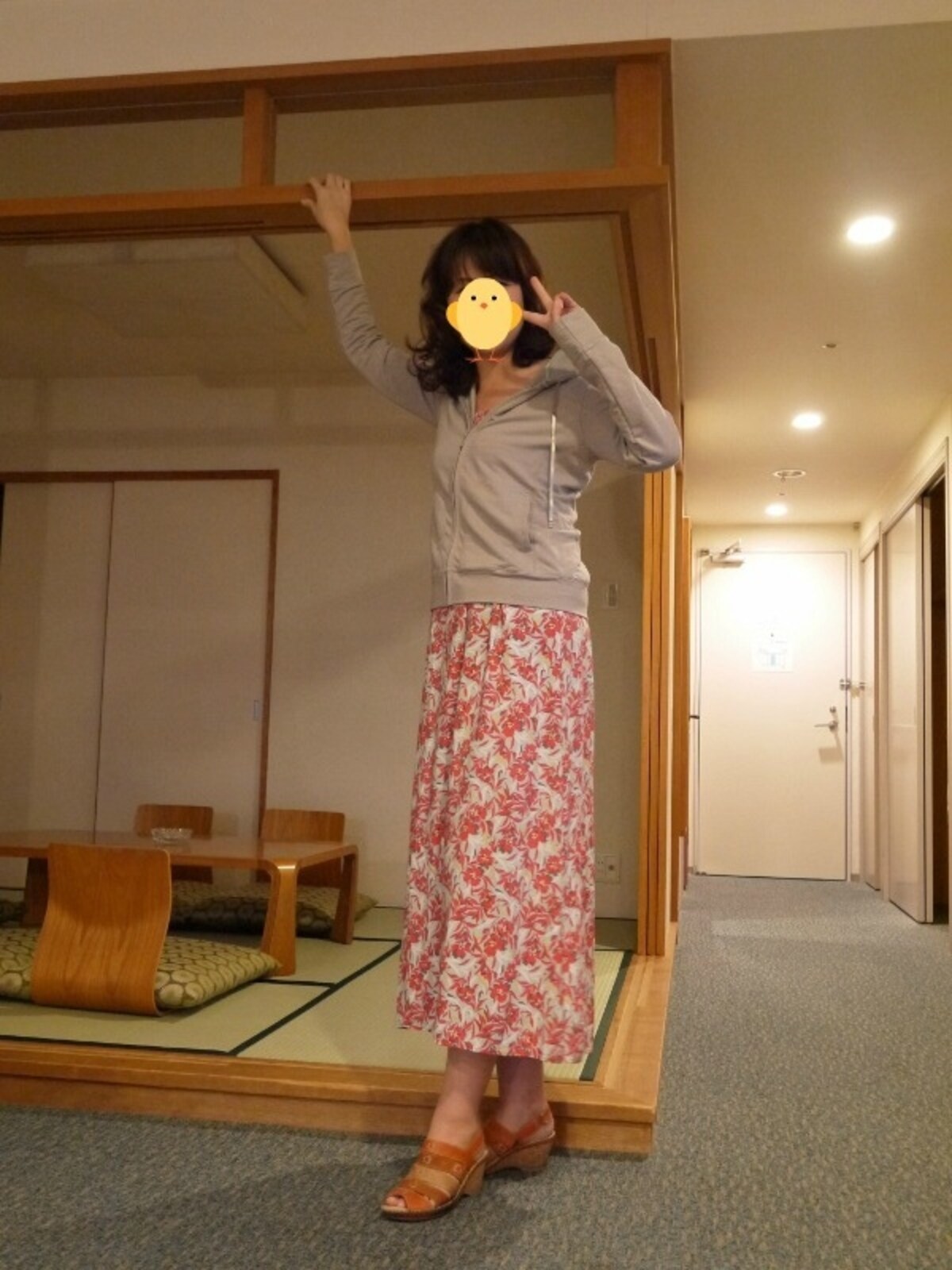 ユニクロのマキシワンピ