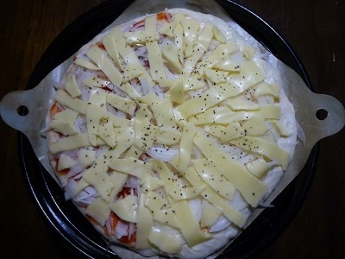 玉ねぎだけのピザ