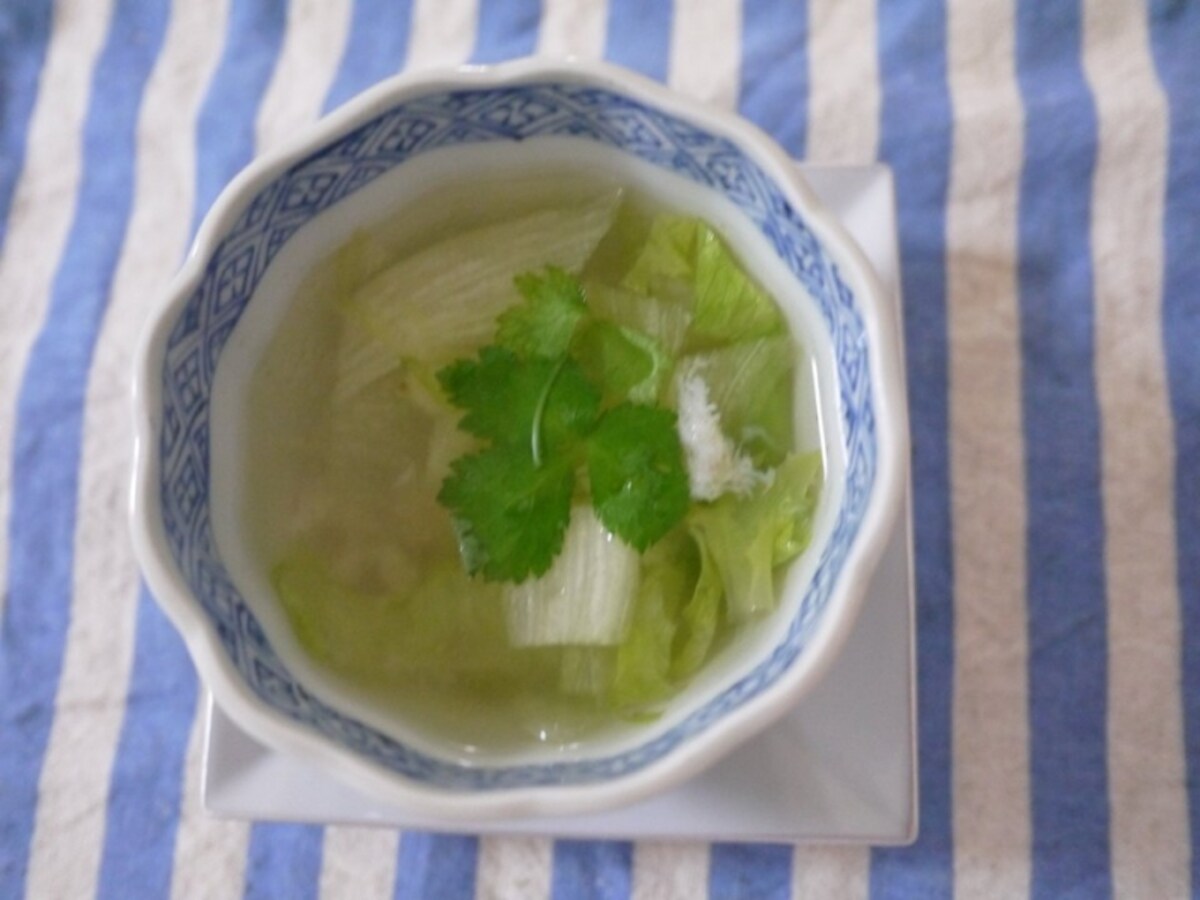 「かにレタススープ」