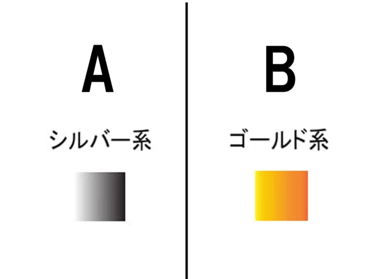 9.アクセサリーはどちらの色がしっくりきますか？
