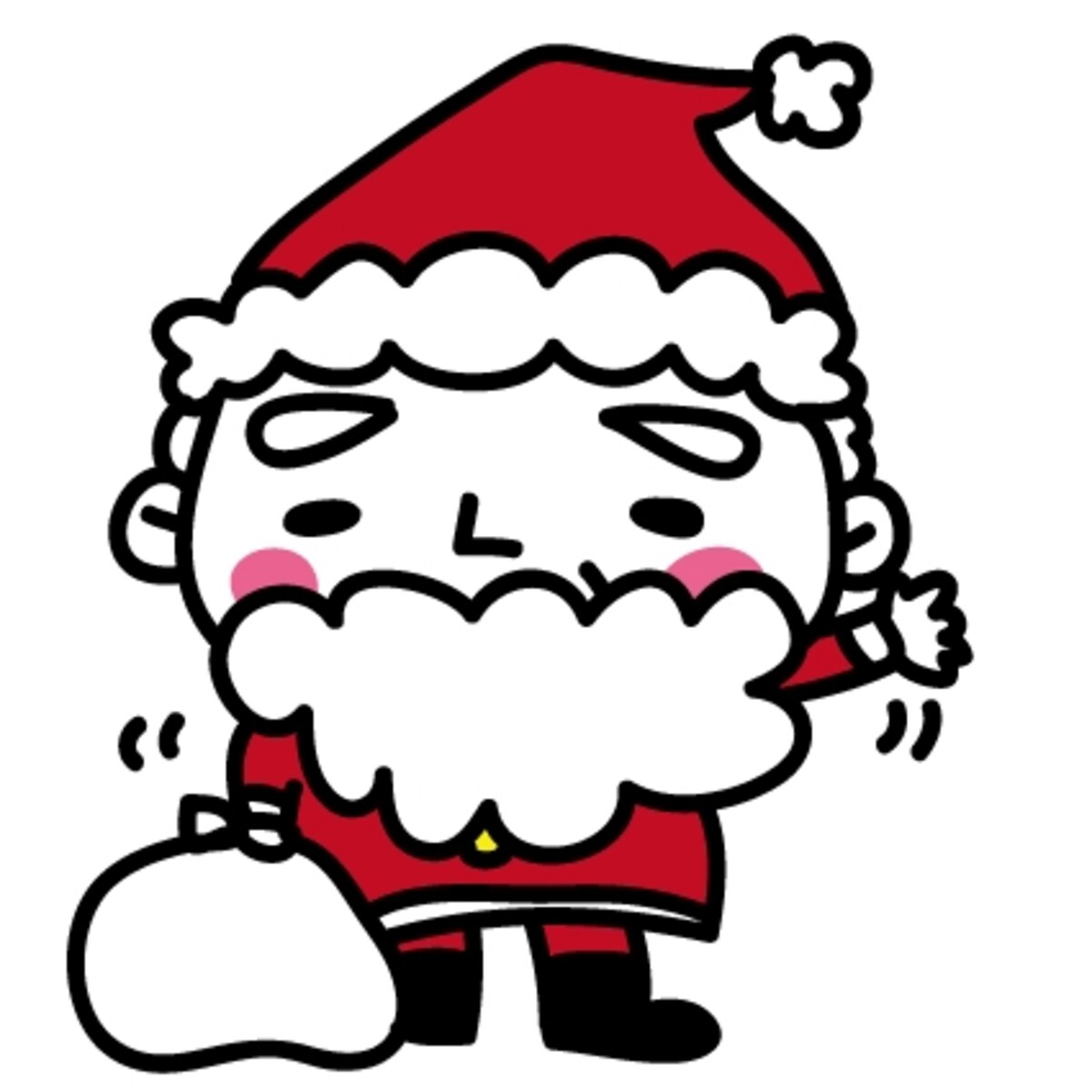 サンタ　クリスマス　イラスト　カラー　かわいい