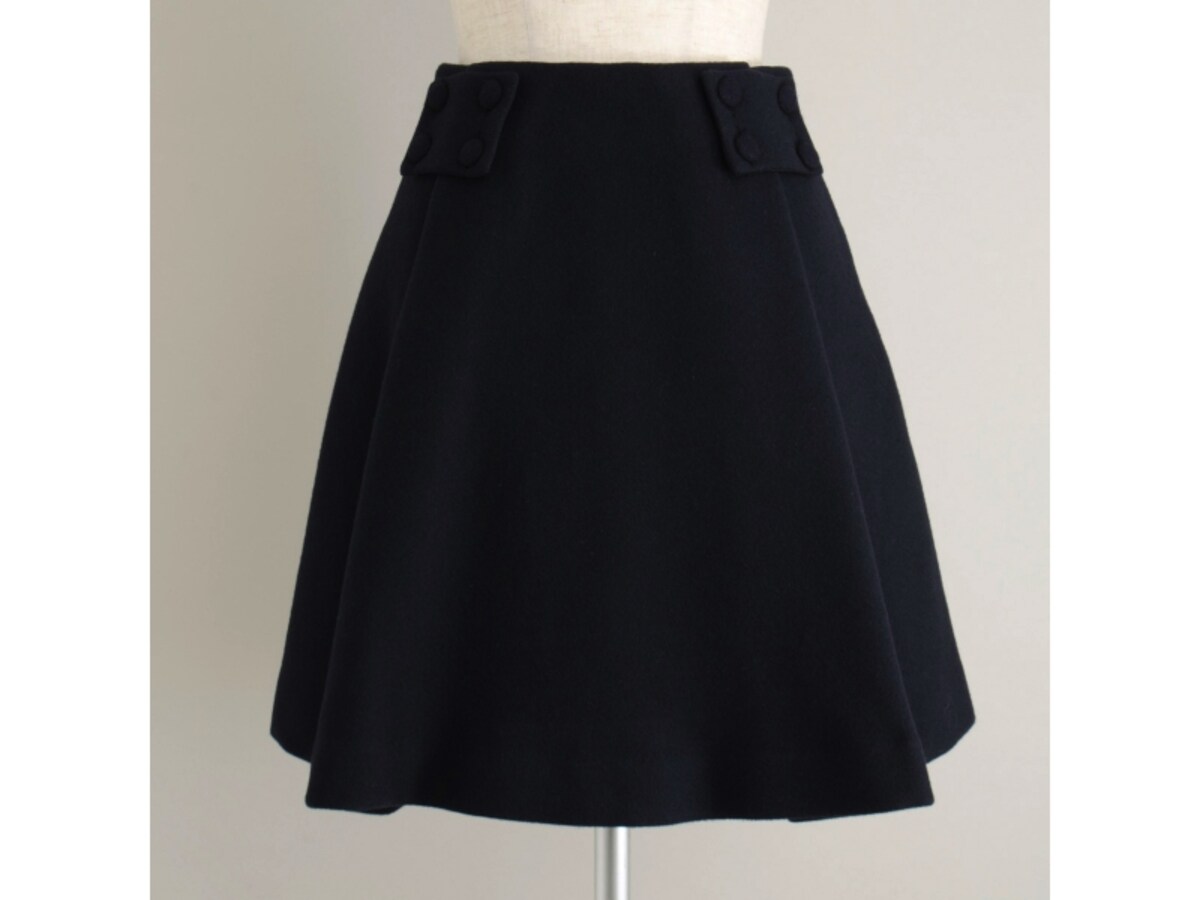 muller of yoshiokubo(ミュラーオブヨシオクボ) ウール プリーツ フレアー スカート（13AW）