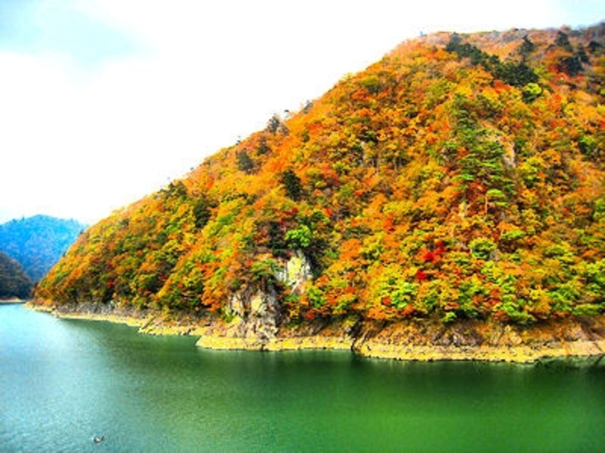 五十里湖の紅葉