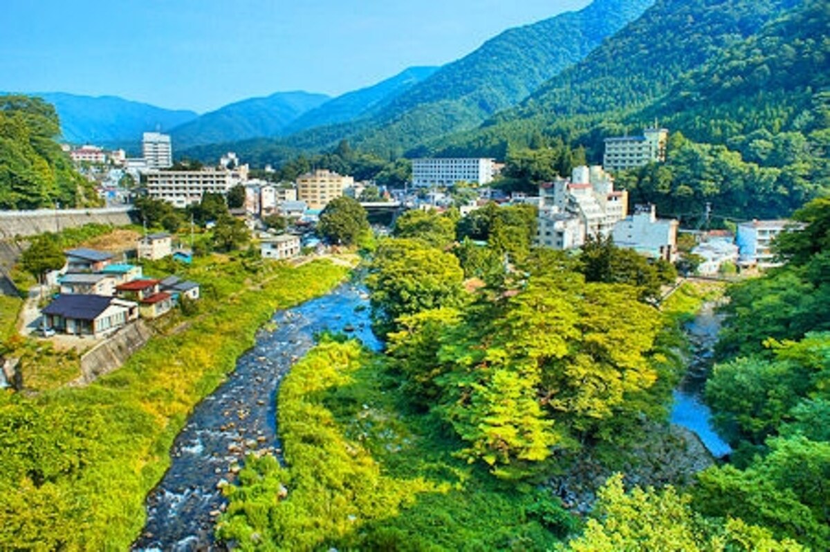 塩原温泉中心部