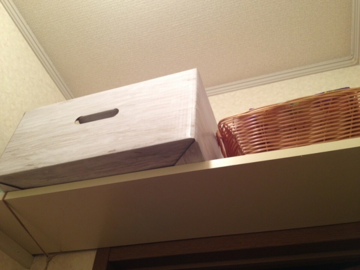 トイレットペパーをカゴ収納