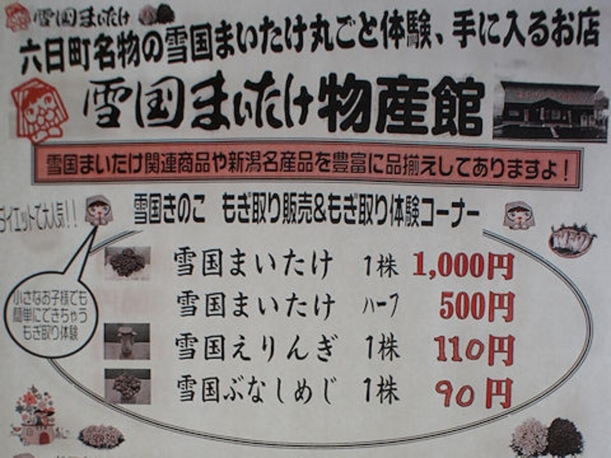 「雪国まいたけ物産館」