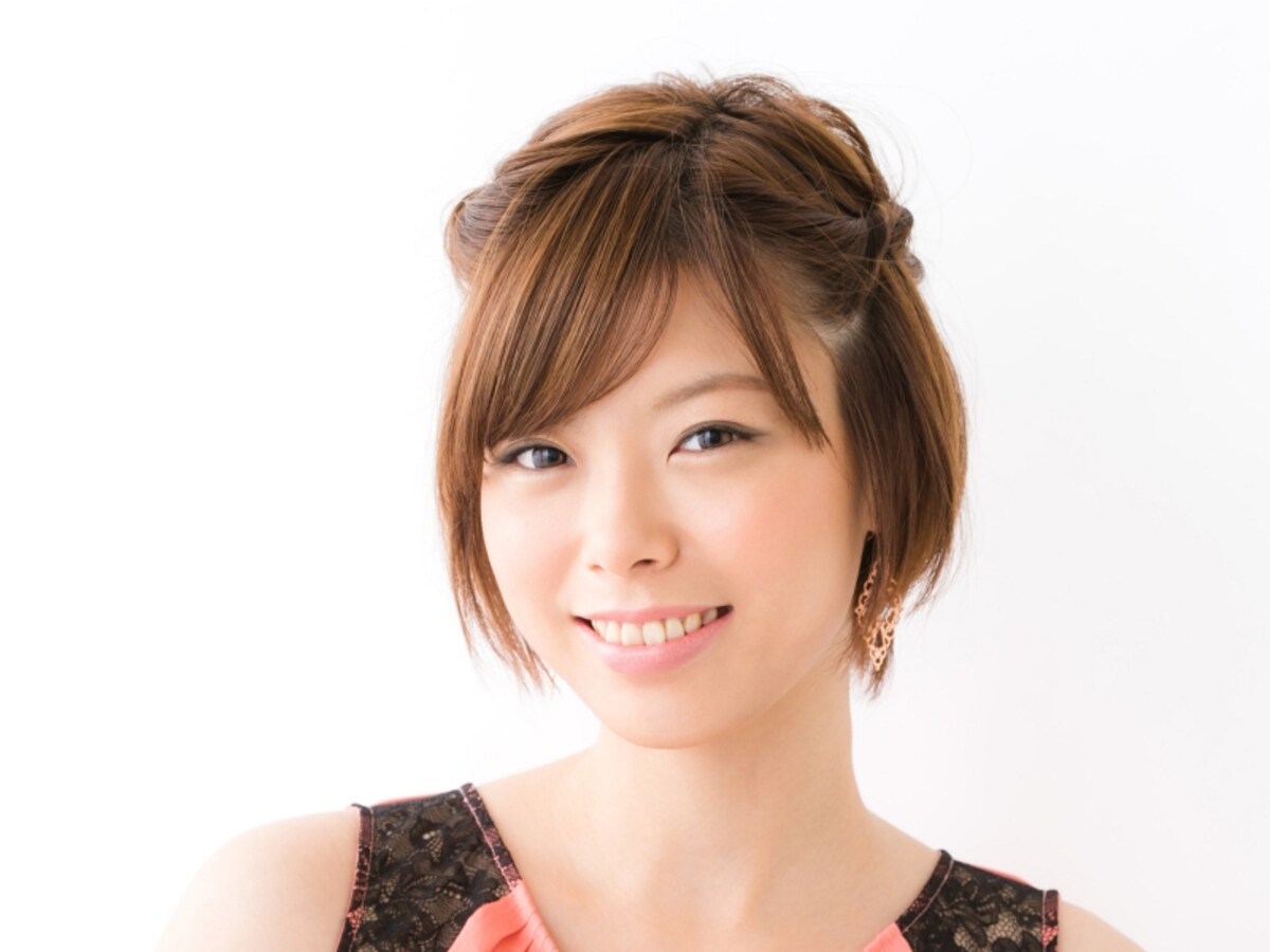 ショートヘアパーティアレンジ