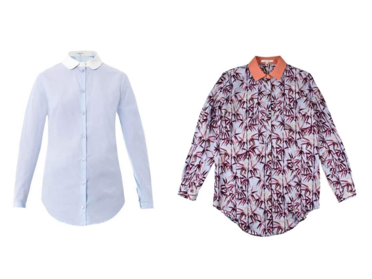 CARVEN／Contrast collar shirt、CARVEN／BAMBOO PRINT SHIRT