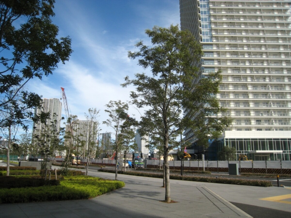 晴海の建設現場