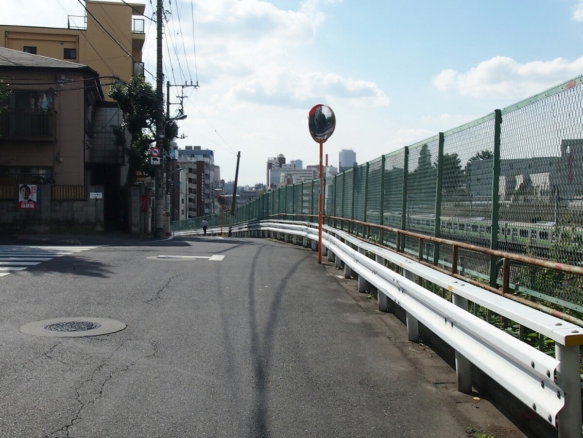 住居表示は「田端」から「中里」になっている。
