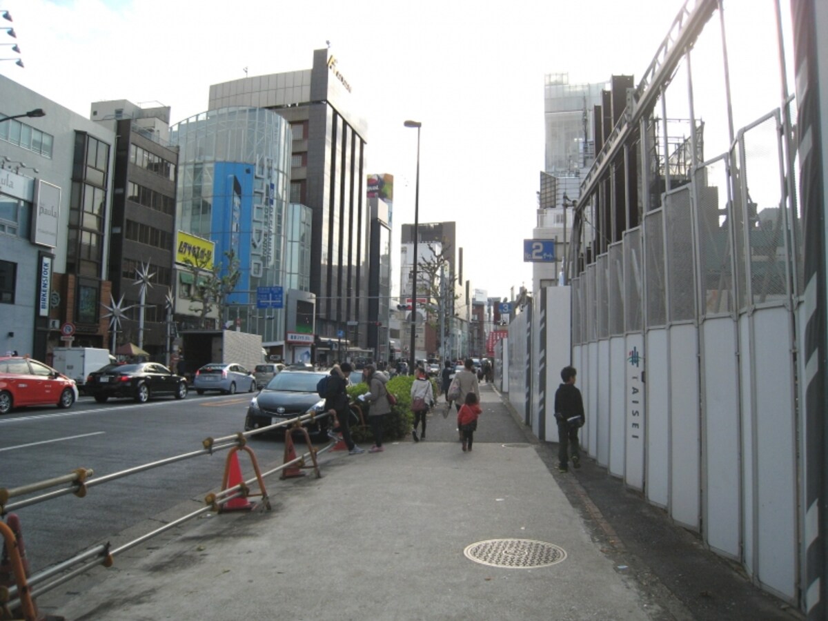 建設中止の現場