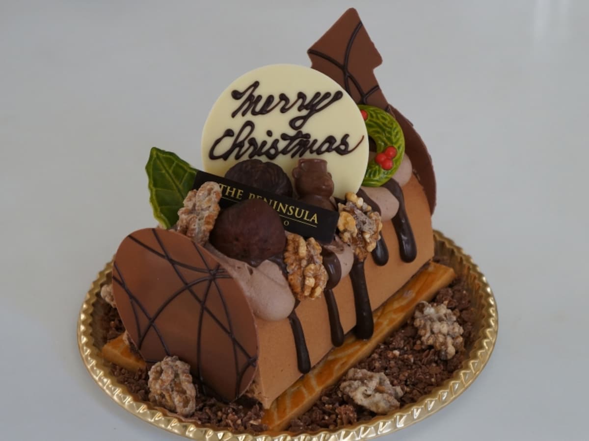 クリスマス　ログケーキ“ブッシュドマロン”5000円（15cm）