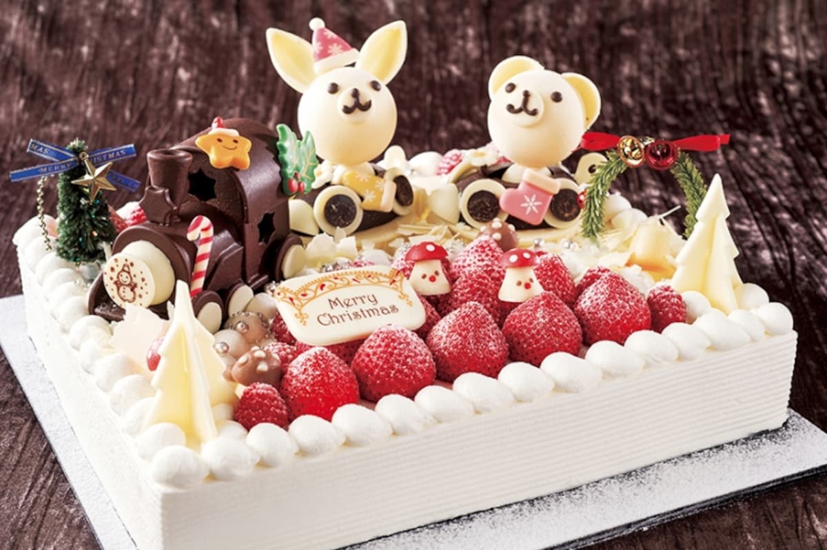 スペシャル・ストロベリーショートケーキ “トレイン” 　22,500円 （24cm x 31cm）