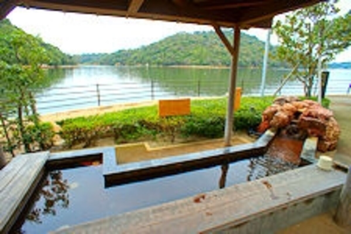 「源泉公園水神の松」の足湯