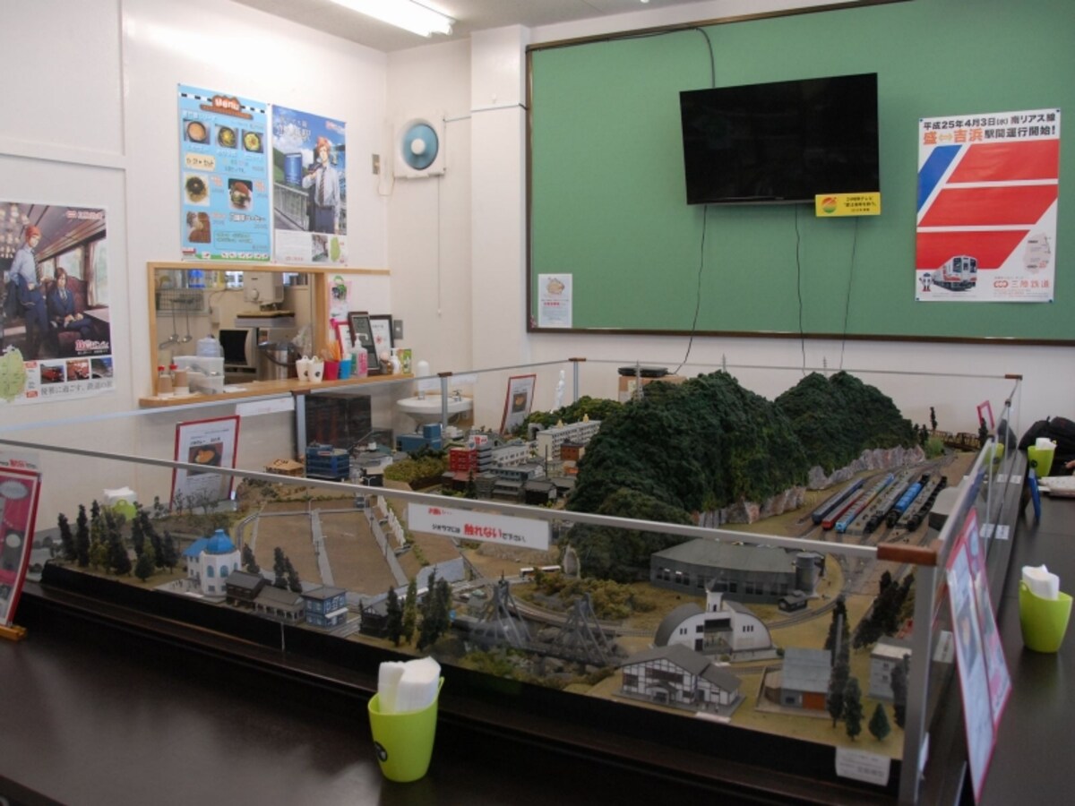 三鉄釜石駅のジオラマカフェ