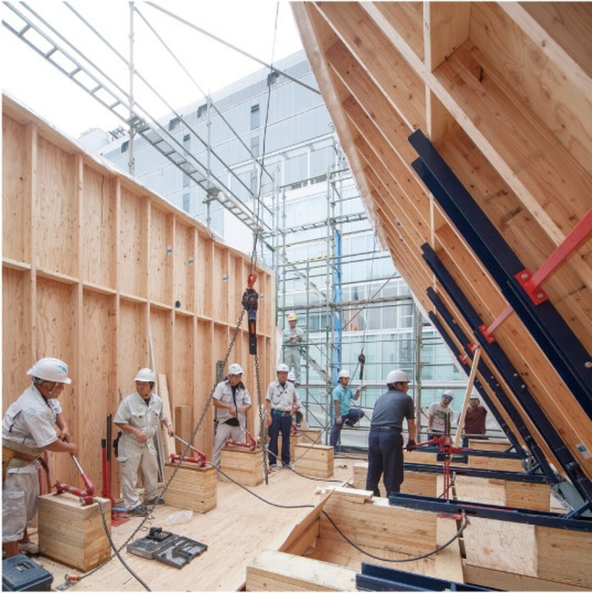 改良型建て起こし工法