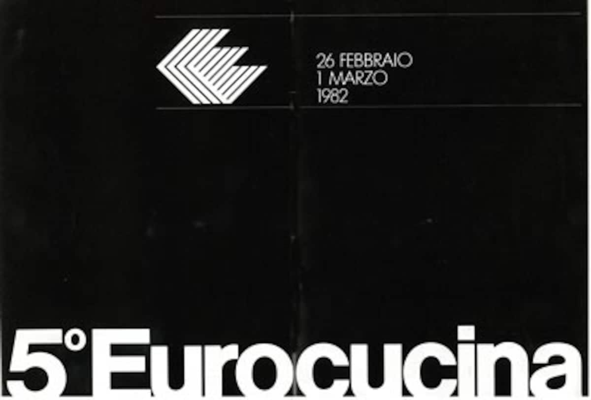 手元に残っている一番古い第5回Eurocucina(1982年)のカタログ。このときのEurocucinaは2月26日?3月1日まで開催。