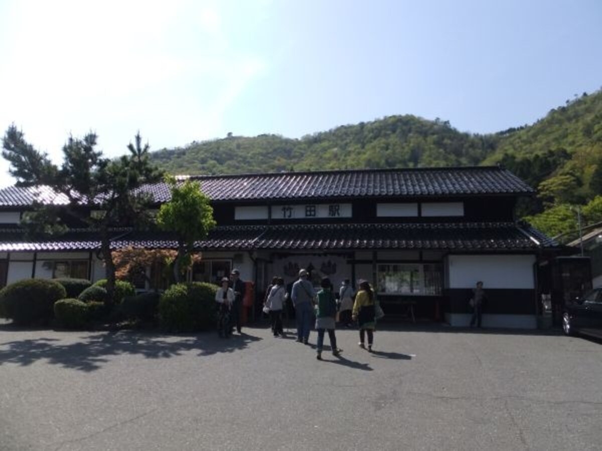 JR播但線 竹田駅と竹田城跡