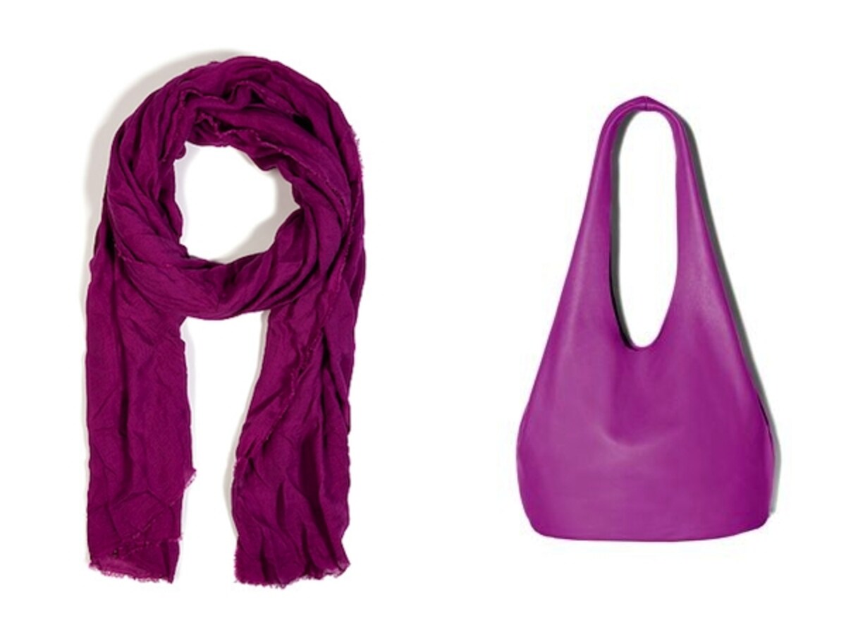 Vince Camuto／WOW TOTE HOT ORCHID、FALIERO SARTI／Deep Orchid Elex Scarf