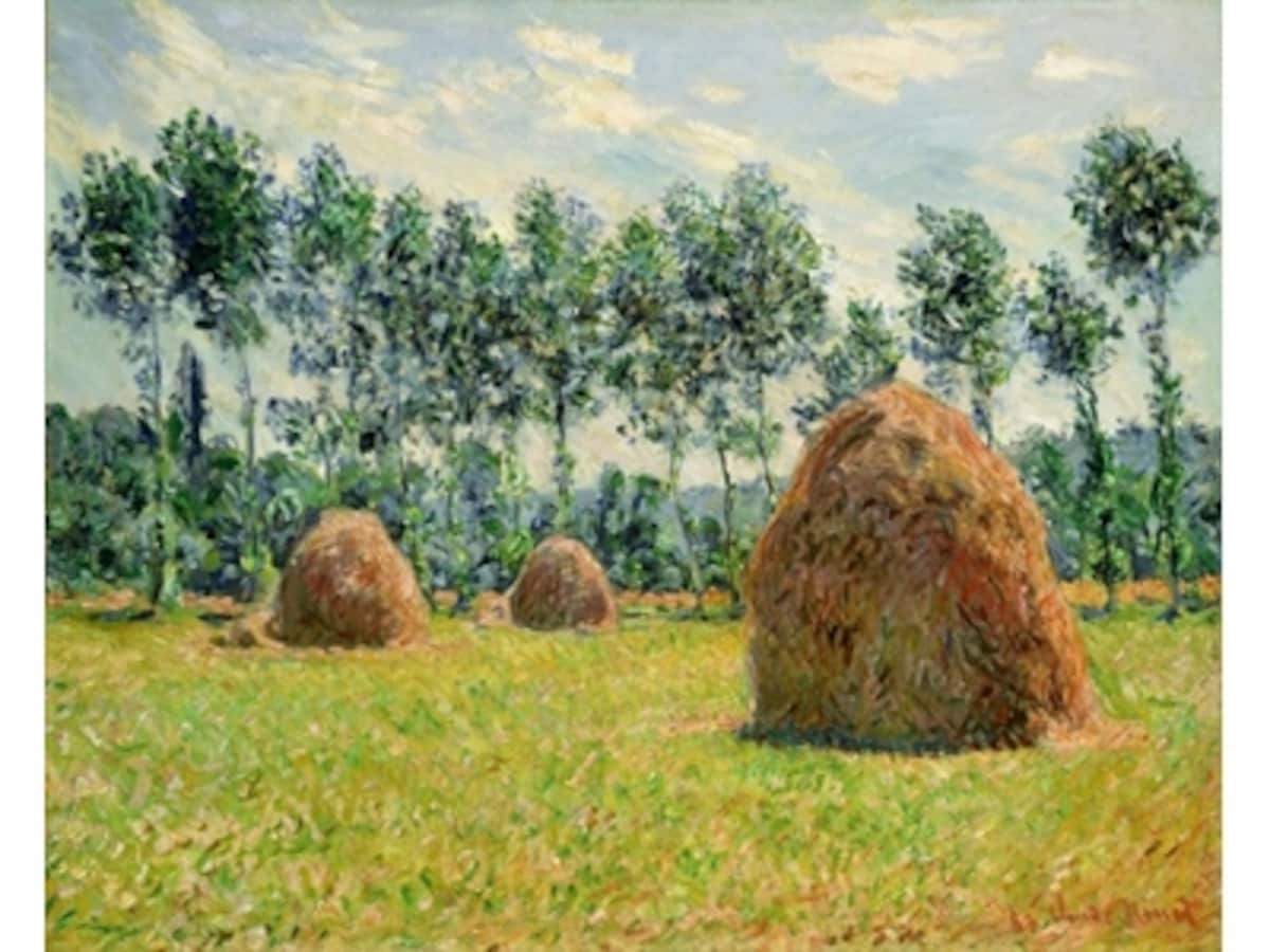 クロード・モネ 《ジヴェルニーの積みわら》 1884年　油彩、カンヴァス　66.1×81.3cm　ポーラ美術館