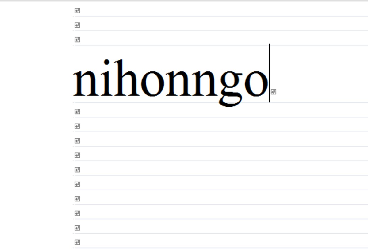 ATOKをオフの状態で「にほんご」と入力して「nihonngo」と入力されました
